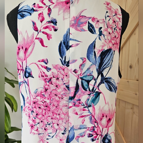 IVANKA TRUMP‎ Size 12 Women's Floral Sleeveless Midi Dress - Picture 8 of 9